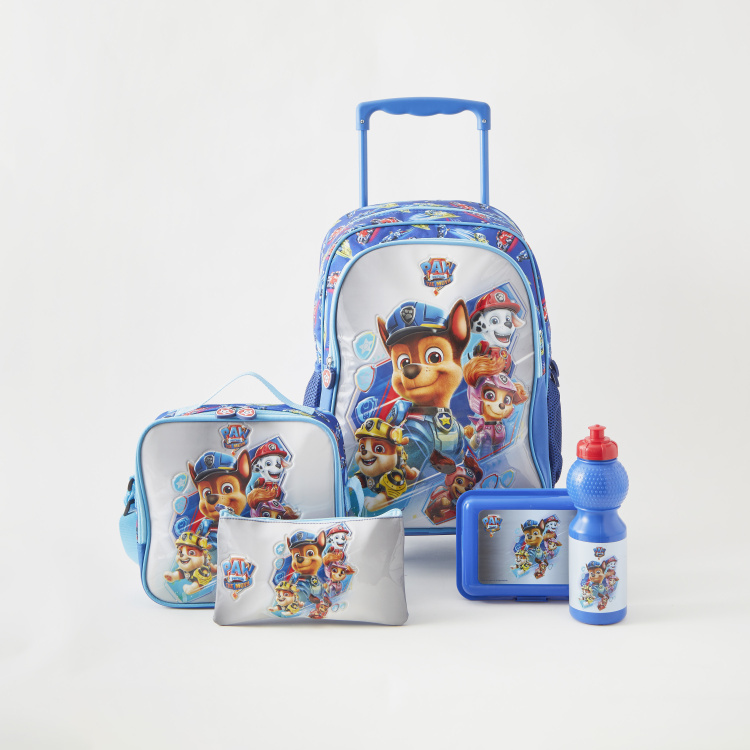 Shop Patrol Print 5-Piece Trolley Backpack Set Online | Centrepoint UAE