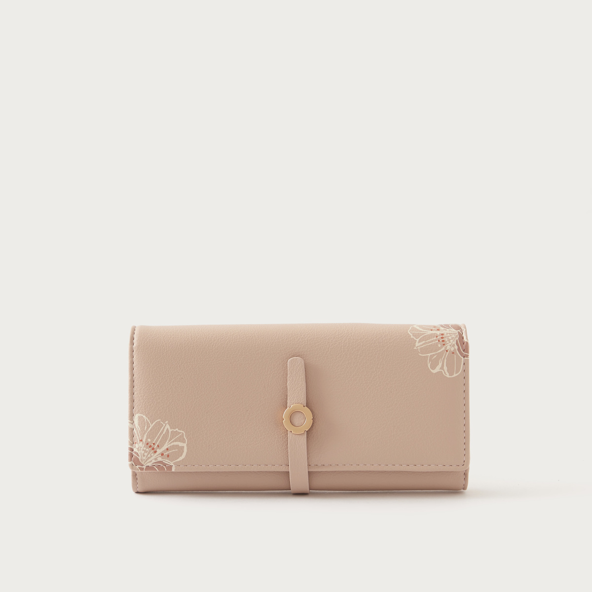 Sasha Floral Print Long Flap Wallet